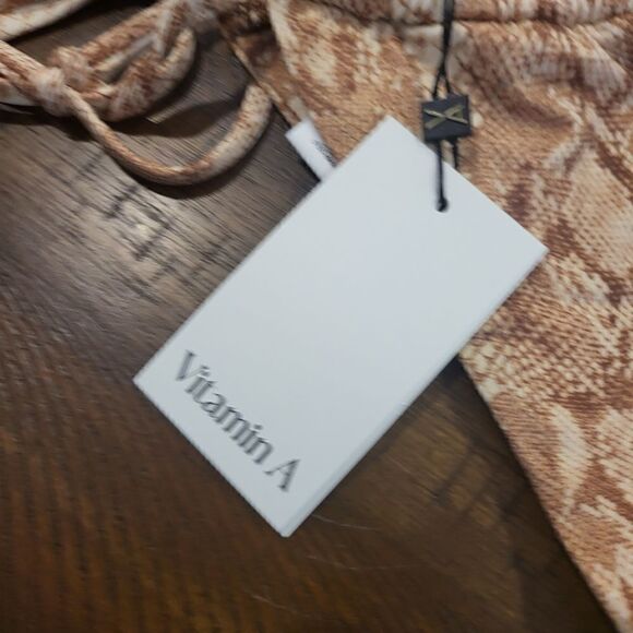 NWT! Vitamin A Milana Bikini Top & Bottom Sand Snake Bottom L(10) Top M(8) - Picture 10 of 13